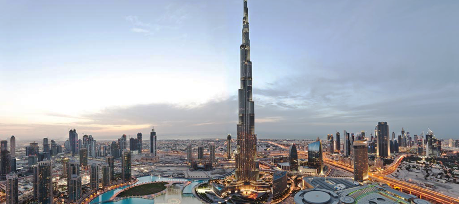 Burj Khalifa em Dubai é o maior prédio do mundo