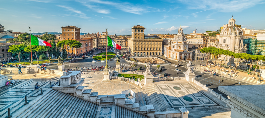 Piazza Venezia em Roma