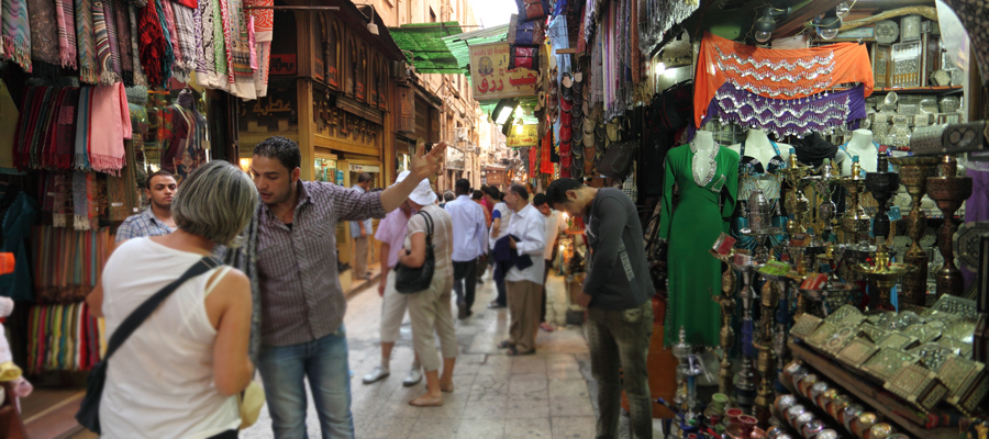 Bazar Khan al Khalili no Cairo, Egito